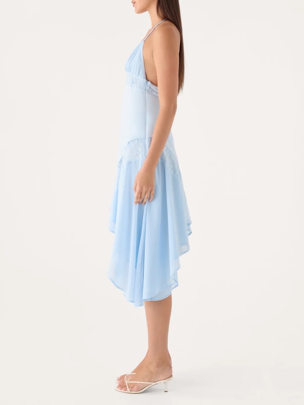NWT Peppermayo \\ asymmetric lace midi dress - Picture 2 of 7